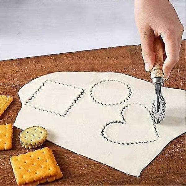 Kutter for deig - Pastahjulskutter - Ravioli-stansehjulskutter Deigkutter for kjøkken