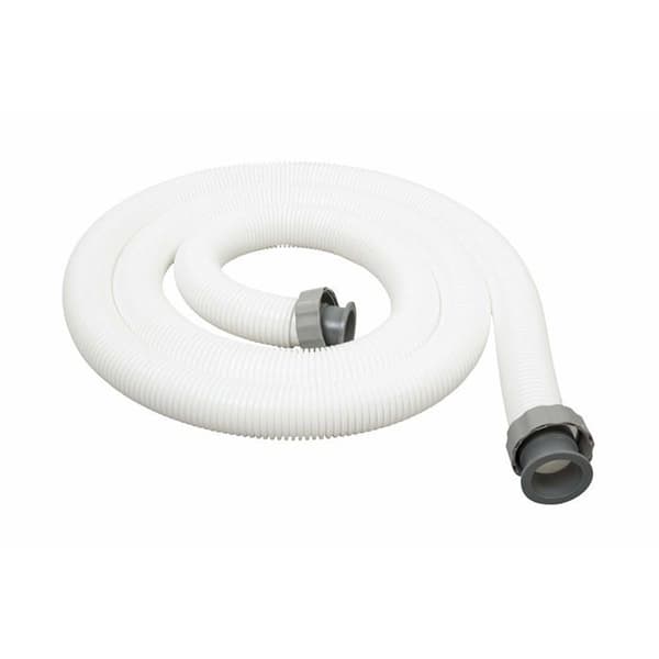 38 mm diameter slange, 3,0 m længde - PVC - Hvid - 38 mm gevindfitting
