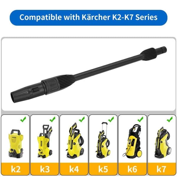 Justerbar turbomundstykkelanse til Karcher K2-K7 — roterende stråle/blæser højtrykspistol