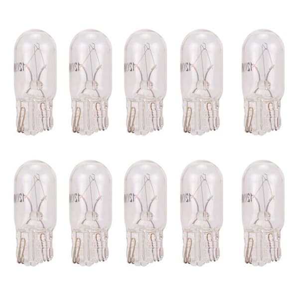 10 stk. hvide T10 LED-pærer, 5W nummerpladelys, sidemarkeringslys, nummerplade DC 12V