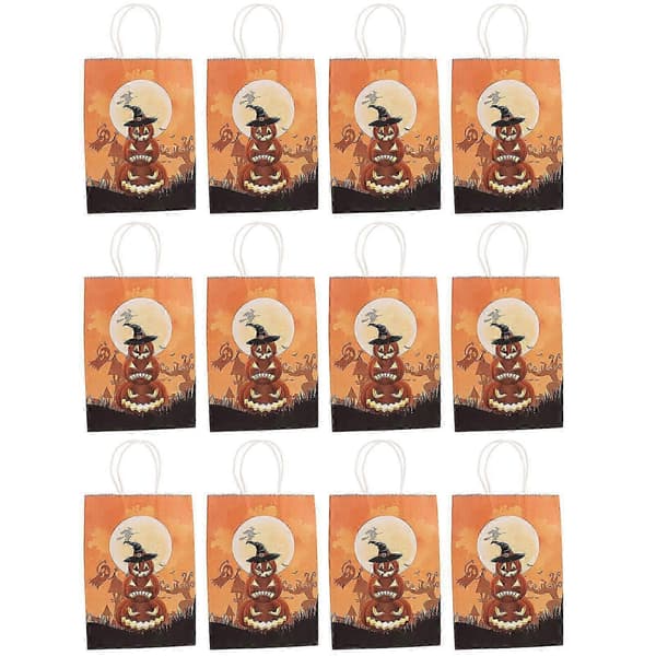 12 st Halloween tecknad godisförpackningspåse Kreativ presentförpackningspåse