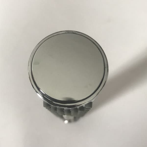 Rundt brusehoved med silikonegel-dyser, kromfinish, ABS-krop