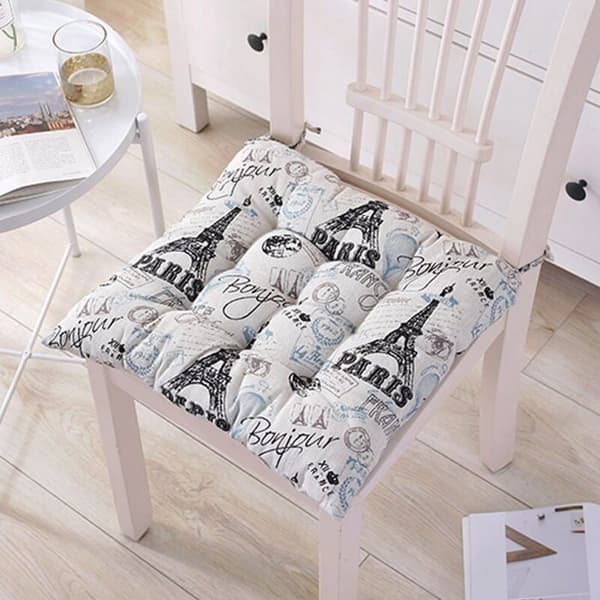 Stolsdyna - 40x40 cm - Set om 6 - Polyester - Utomhus