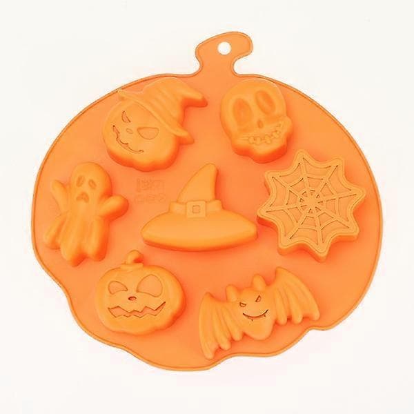 Halloween Silikone Slikforme, Halloween Græskar Spøgelse Flagermusforme, DIY Slik Gelé Cupcakes Kageforme til DIY Bagning