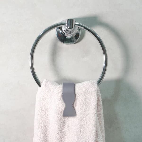4-pack handduksklämmor, förhindrar att de faller, för kök, ugn, badrum, diskmaskin
