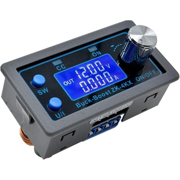 DC Buck Boost Converter - Variabel Spänningsregulator - DC CV Strömförsörjningsmodul 0,5-30 V 4 A 5 V 6 V 12 V 24 V - LCD-display - Spänning..