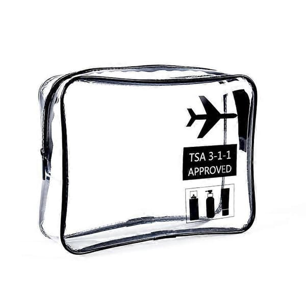 Transparent necessär - Transparent flygplansväska - Necessär för att bära vätskor - Necessär