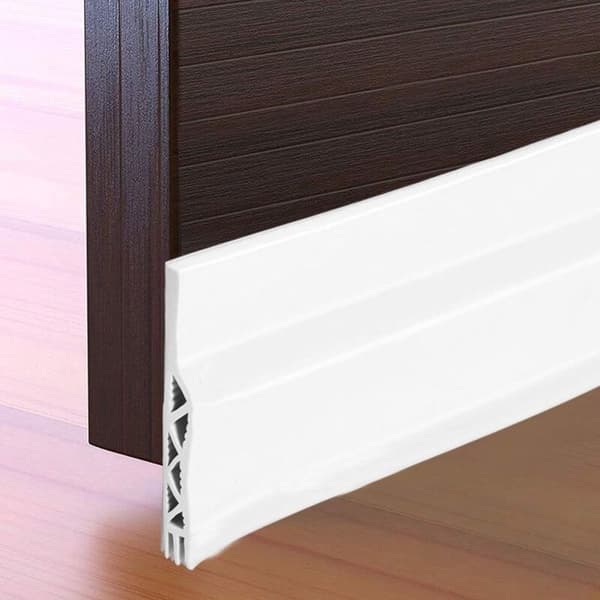 Selvklæbende dørbundsforsegling ≈100×5 cm - Fleksibel silikone - Lyd- og varmeisolering - Spalte 0–28 mm