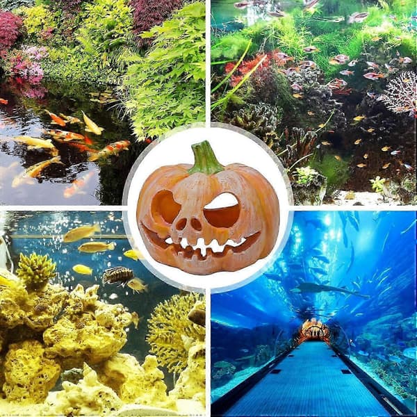 Gresskar Akvarium Dekorasjoner | Høst Akvarium Dekor | Halloween Tankdekorasjoner