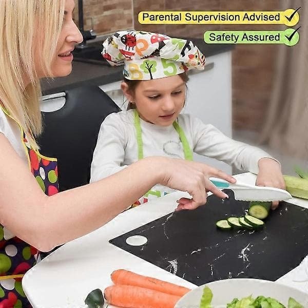 Barnesikre kniver for å kutte frukt, salat og brød - barn