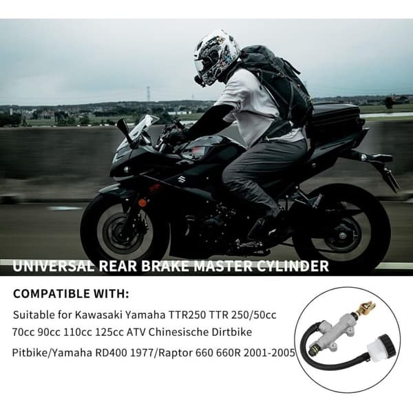 Bakre bremsemasterpumpe for Yamaha Kawasaki