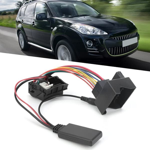 Bluetooth 5.0 AUX-IN ljudadapterkabel för Citroen C2/C3/C4/C5/C6 bilar med mikrofon