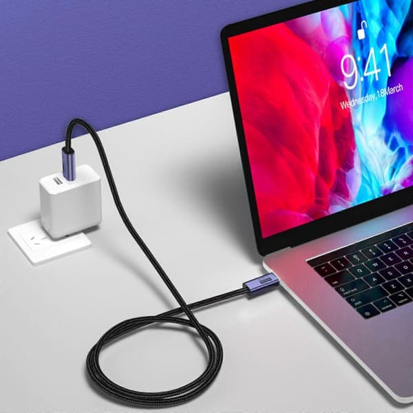 USB-C til USB-C opladningsdatakabel Type-C PD 100W oplader 40G/bps datalinje