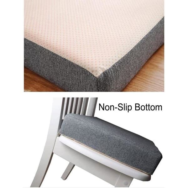 Memory Foam Sædehynde 45x45cm, Skridsikker Indendørs Udendørs, Kontor Sofa Bil