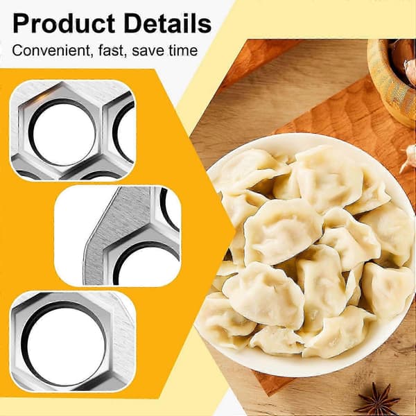 Dumplingformkutter Ravioliform for russisk Pelmeni-former i metall