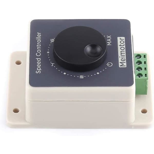 12V Hastighetskontroller 12V Motorkontroller Pulsbreddemodulasjon PWM Motorhastighetskontroller 10-60V 20A DC Vanntett Skall
