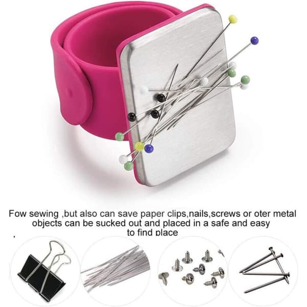 Magnetisk Håndledsrem Synåleholder, Magnetisk Nålepudeholder til DIY Syning og Broderi