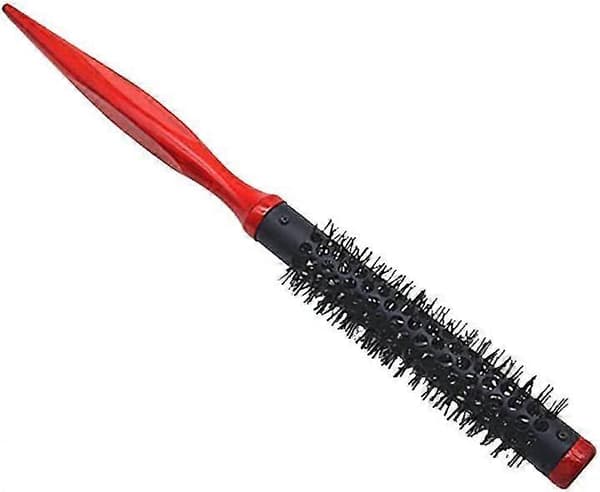 Antistatisk hårbørste Mini Ultratynn hårstylingbørste Nylonbust Hårbørste for hårstyling, tørking, krølling, rød, svart