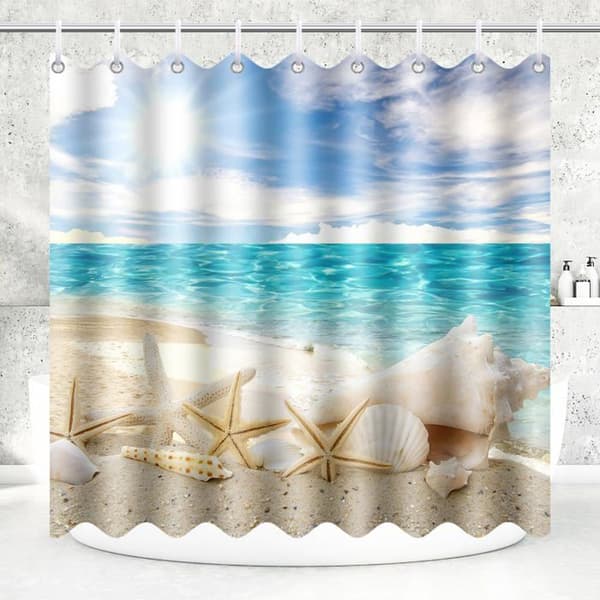 Suihkuverho 180×180 cm polyesteri homeenesto rantaprintti 12 koukulla