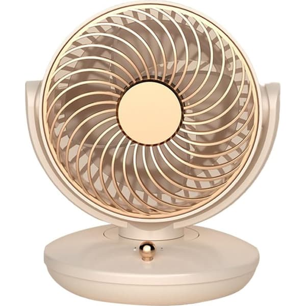 Ventilator, elektrisk bordcirkulationsventilator, tre-trins USB rystehoved