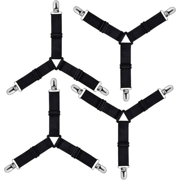 Triangulär Lakansträckare - Svart - 4-pack - Justerbar Längd 9,5–45 cm