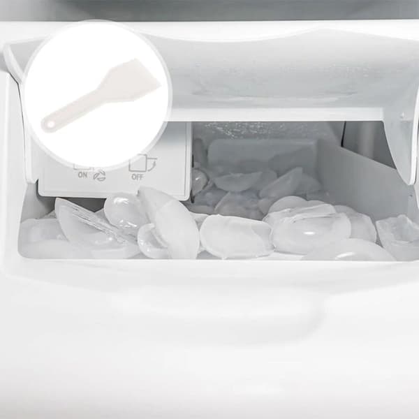 4-delad styv isskrapa i plast, avfrostningsverktyg för kylskåp