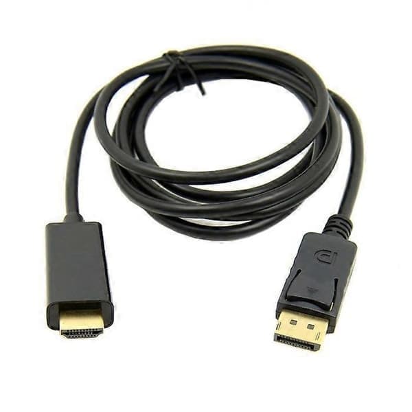 1,8 m gullbelagt DisplayPort til HDMI-adapterkabel, hann til hann