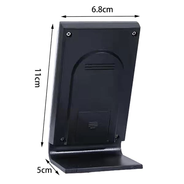 Inomhus- och utomhustermometer, termometer hygrometer barometer inomhus utomhus, digital väckarklocka med utomhussensor visar tid