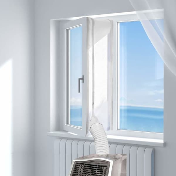 300 cm Aircondition Forseglingsdug - Hvid - Universal - Nem Installation