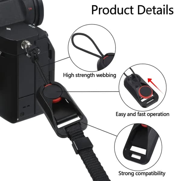 Peak Design Anchor Links Quick Release Buckle | Kamerarem, Halsrem, Håndledsrem Quick Release Clip, Kamera Quick Release Buckle