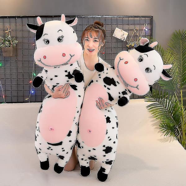 Lang Kule Ko Plush Pute Stoffdyr Myk Lang Kroppspute (70cm)