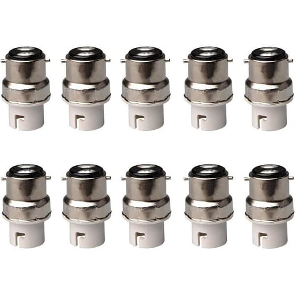 BA15D/B22 til B15/BA15D Pæreadapter - 2-pak - 60W LED/Halogen Kompatibel