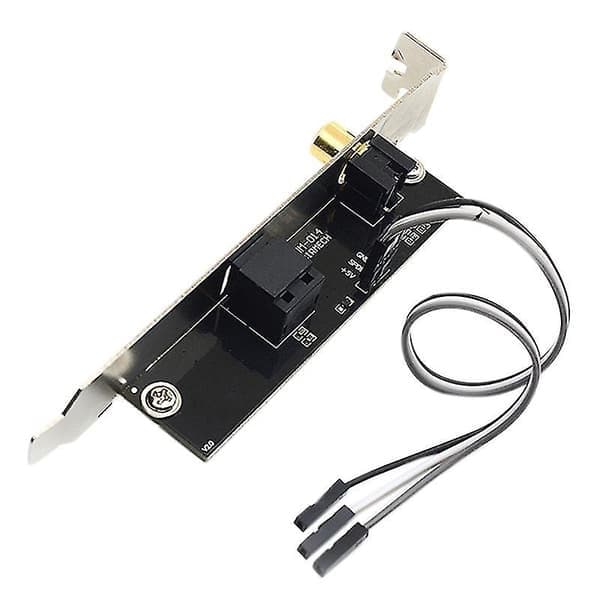 24bit 192khz datterkort Spdif optisk og RCA ut flatkabelbrakett digital lydutgang