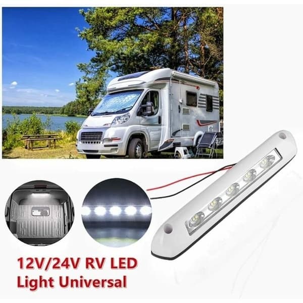 Universal LED-lys til autocampere - 12V/24V - 8W - Vandtæt