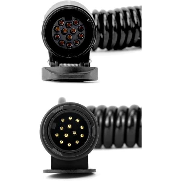3-meter forlængerkabler til trailere - 13 til 13-polet trailerstikadapter - til campingvogn, lastbil, autocamper, traktor