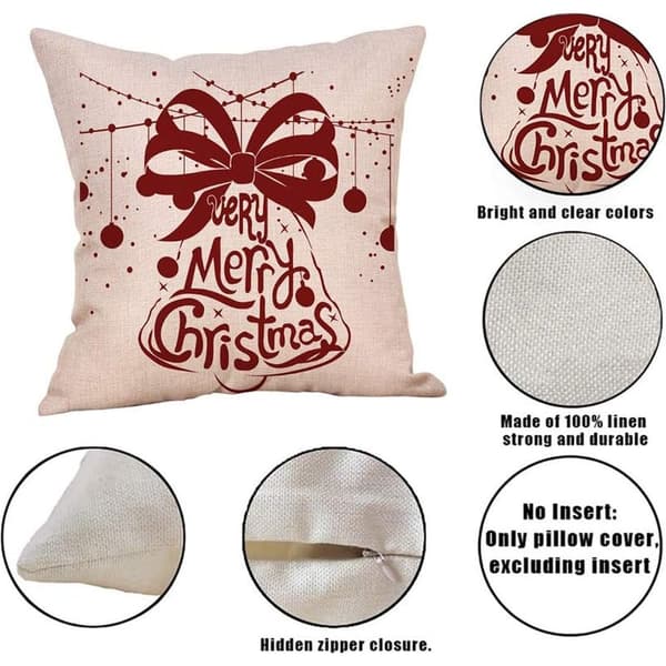 4-pack julkuddfodral, snöflinga örngott, julörngott, julkuddfodral, julörngott för soffa