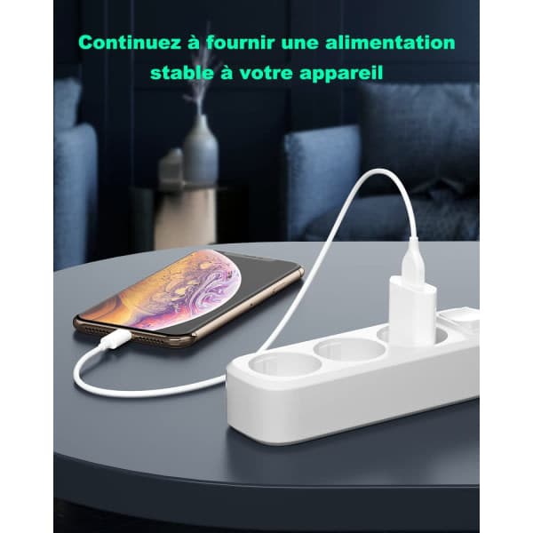 2-paknings lader USB-kontakt, strømlader for iPhone