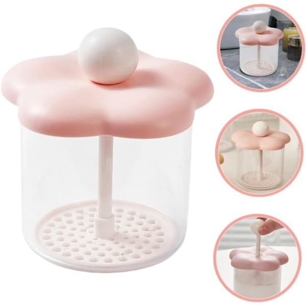 Bärbar 2-pack skumpumpdispenser för schampo, resevänlig, rosa, 10,29 cm
