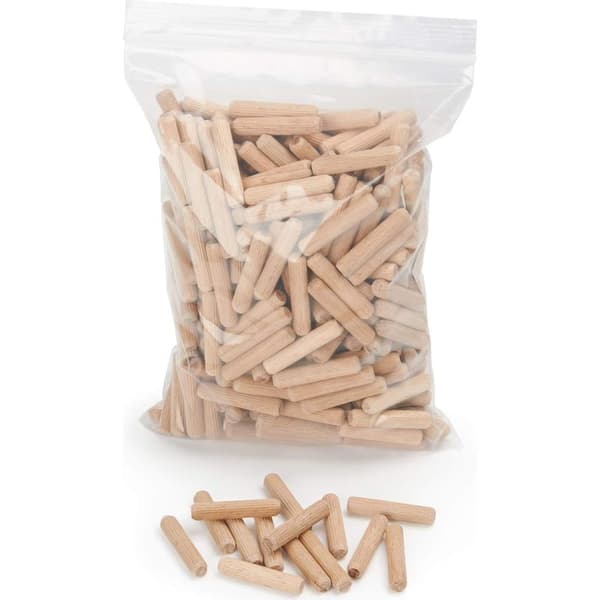 400 stk 8mm x 50mm treplugger - solide bøketreplugger ideelle for trearbeid - egnet for borejigger/boreguider
