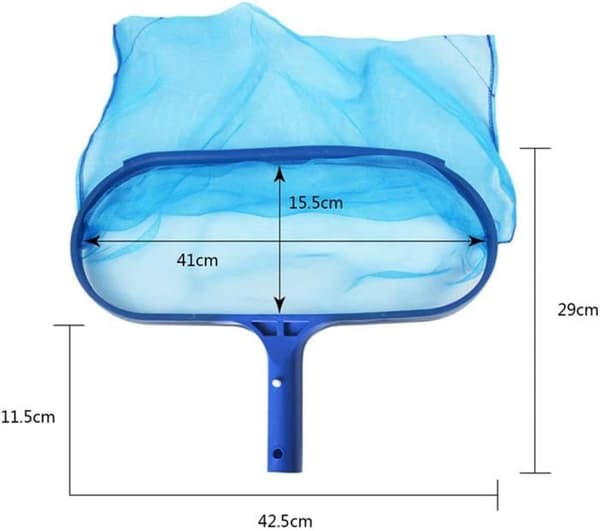 Finmasket poolnet 41 x 15,5 cm - Fint nylonnet - Til stænger med 3 cm diameter