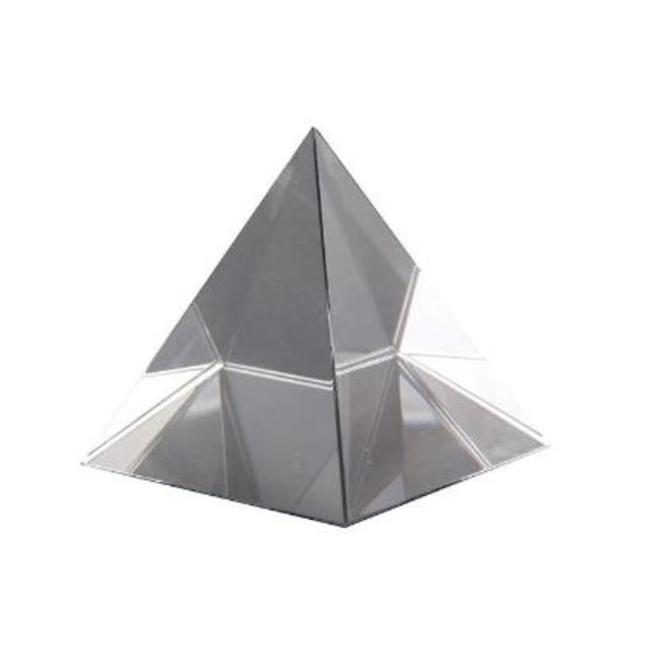 Prisme optisk glaspyramide 40 mm høj rektangulær polyhedron egnet til undervisningseksperimenter