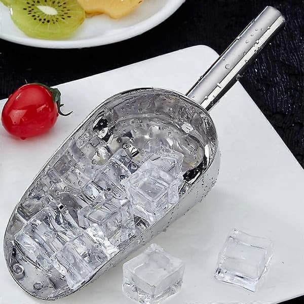 Isske Sød Ske Rustfrit Stål Madske Multifunktionsske til Mel Isspand Buffet Fest Bryllup Supermarked Drikkevarebutik