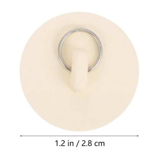 Diskbänksproppar, 6-pack - Gummi - Vit - 10 x 10 mm