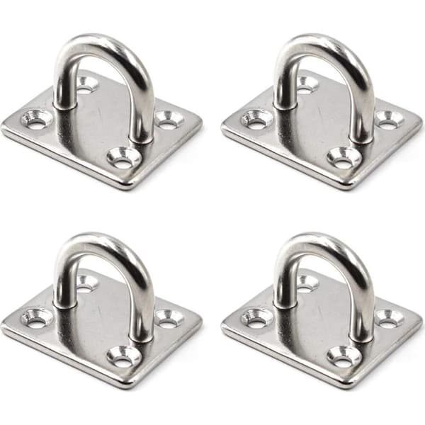ee M8 Kraftig Loft Vægmonteringskrog Anker Øjeplade 304 Rustfrit Stål 5/16\" 8mm (4 stk.)
