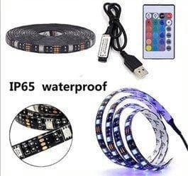 2M IP65 LED Strip RGB SMD5050 - TV - Computer - Bil - USB Multicolor 1 stk