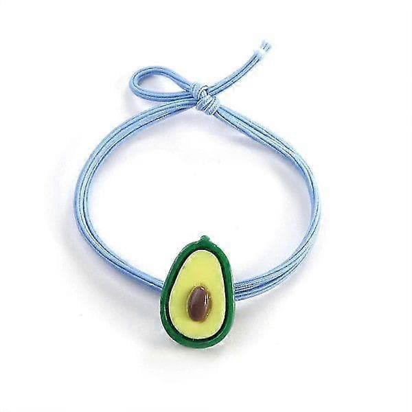 12 stk. hårbånd gummibånd højelastiske hårelastikker søde gummibånd hårbånd-----Avocado Blå