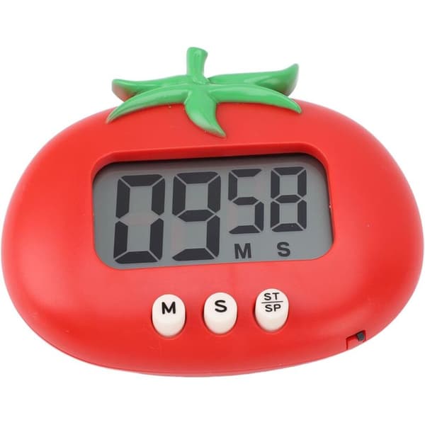 Børns digitale timer, stort LCD-display, tomat-timer med høj alarm, magnetisk elektronisk nedtællingstimer, køkkentimer til klasseværelset