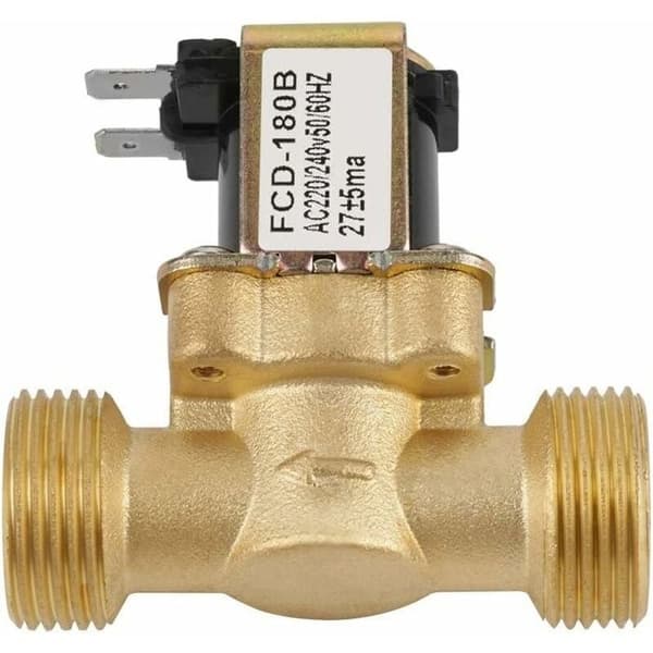 2-veis magnetventil G3/4 normalt lukket 220-240V messing - FCD-180B