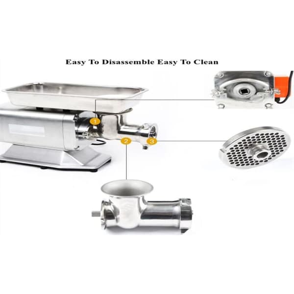 Kjøttkvernblad i rustfritt stål med 7,5/7 mm hull - Profesjonell reservedel for kjøttkverner (7 mm)