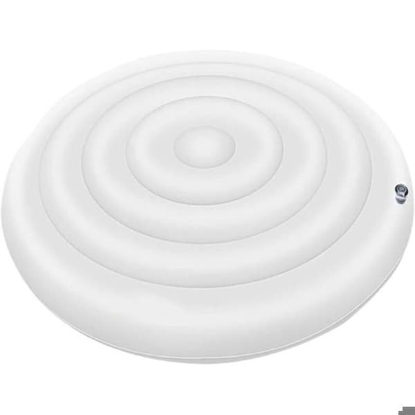 138 cm uppblåsbart spaskydd – runt – väderbeständig PVC – snabb uppblåsningsventil – vind- och snöskydd